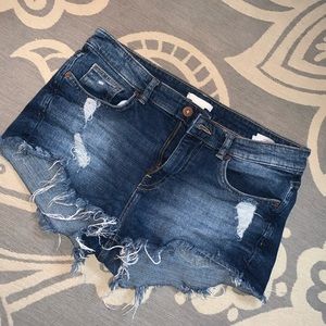 H&M Ripped Jean Shorts